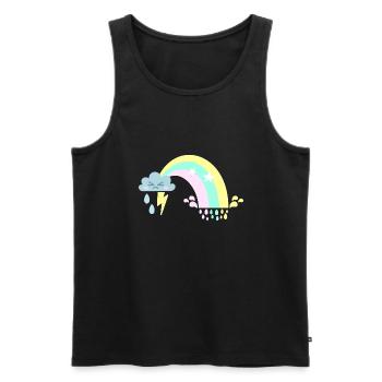 Thunderstorm Storm - Men's Premium Organic Tank Top - black - Front - AI Model Male 178 light (178cm)