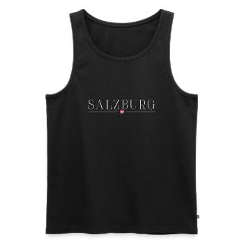 Salzbourg, Autriche T-shirt design de style - Débardeur bio Premium Homme - noir - Devant - Michal (187cm)