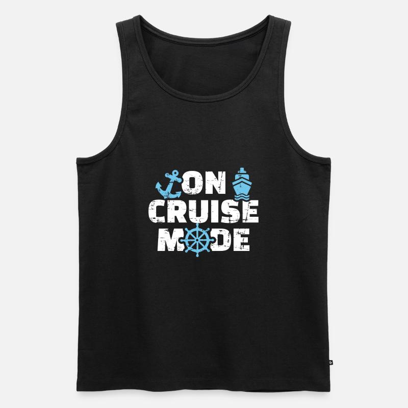 Kreuzfahrt - Männer Premium Bio Tank Top - Schwarz
