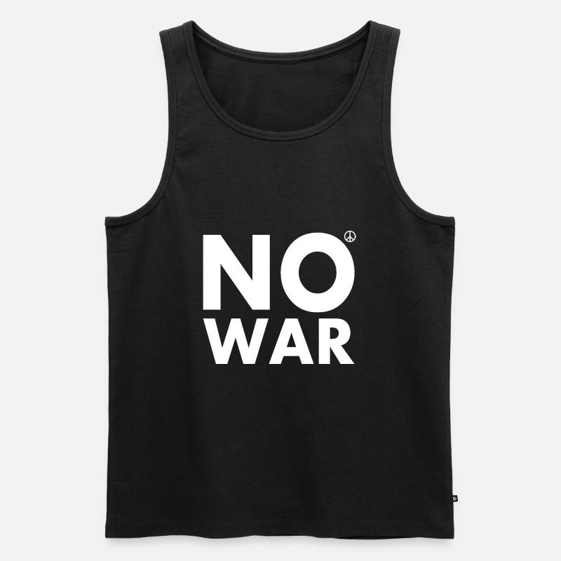 No war - Männer Premium Bio Tank Top - Schwarz