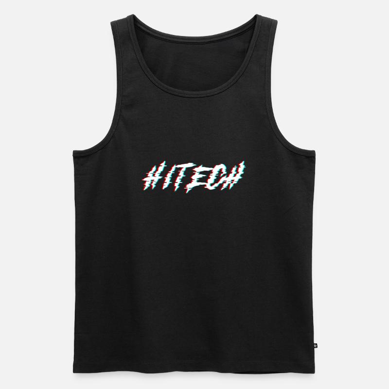Hitech | Psytrance Subgenre - Männer Premium Bio Tank Top - Schwarz
