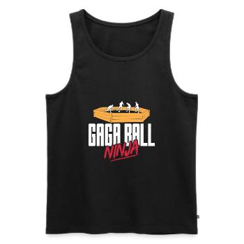 Gaga Ball Dodgeball Gagaball Player Gaga Ball - Men's Premium Organic Tank Top - black - Front - Michal (187cm)