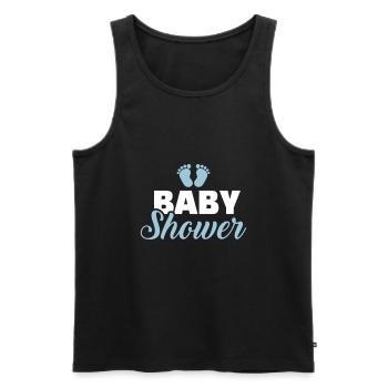 bébé - Débardeur bio Premium Homme - noir - Devant - AI Model Male 178 light (178cm)