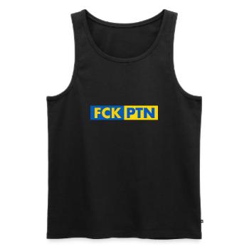 Fck ptn - Männer Premium Bio Tank Top - Schwarz - Vorne - AI Model Male 178 light (178cm)