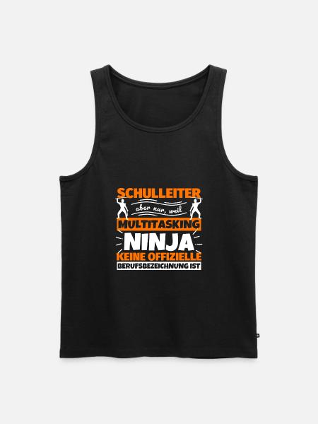 Schulleiter - Männer Premium Bio Tank Top - Schwarz