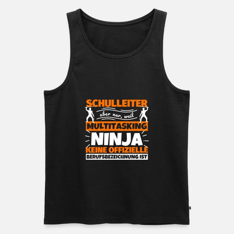 Schulleiter - Männer Premium Bio Tank Top - Schwarz