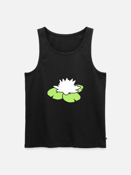 water lily - Men's Premium Organic Tank Top - black