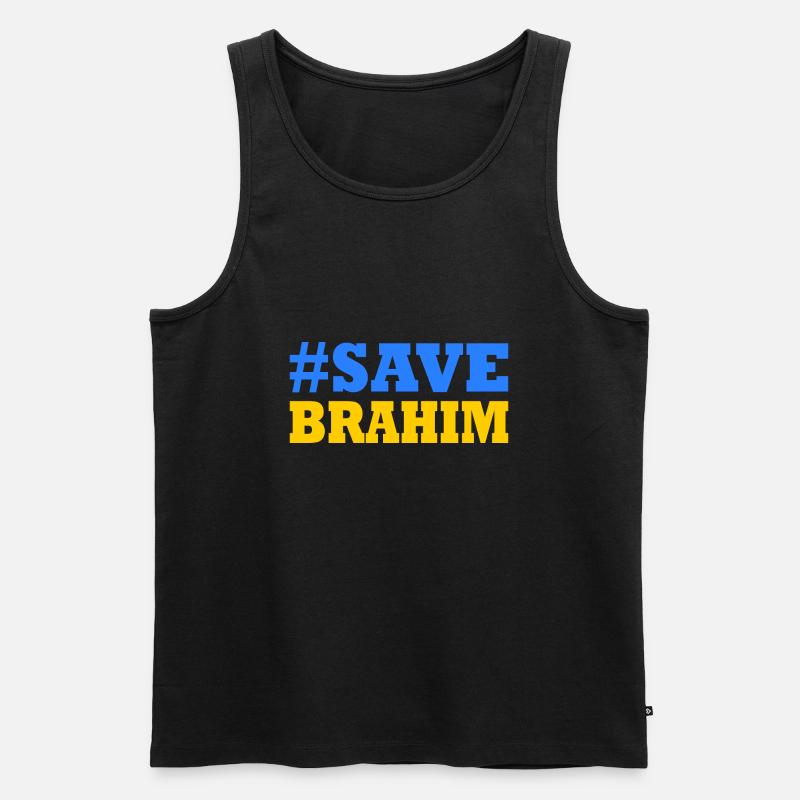 Save brahim - Männer Premium Bio Tank Top - Schwarz