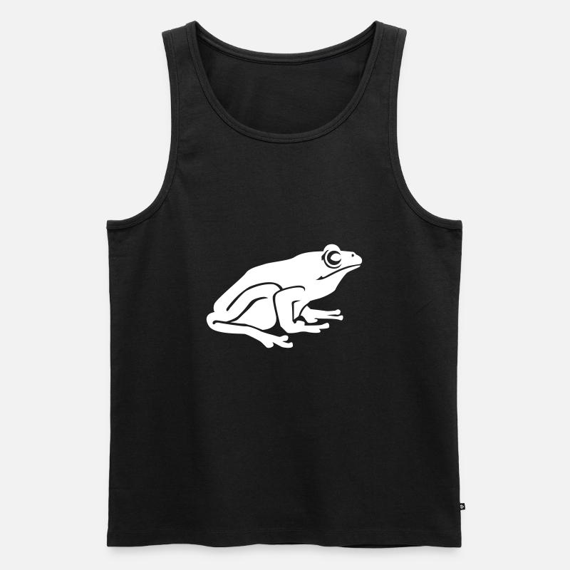 Frosch - Männer Premium Bio Tank Top - Schwarz