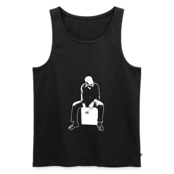 Cajón Spieler Kachon Geschenk Karon T-Shirt - Männer Premium Bio Tank Top - Schwarz - Vorne - Michal (187cm)