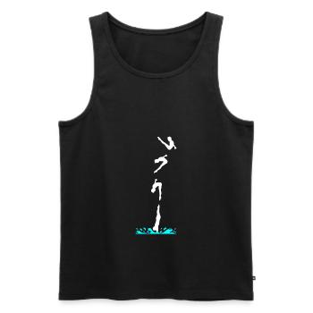 Wasserspringer Turmspringer T-Shirt Geschenk - Männer Premium Bio Tank Top - Schwarz - Vorne - Michal (187cm)