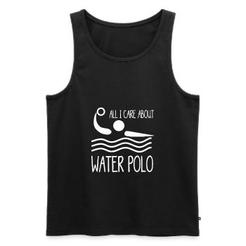 Water Polo Water Polo Cadeau de sports nautiques - Débardeur bio Premium Homme - noir - Devant - Michal (187cm)