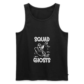 T-shirt de l'équipe Quad Ghosts Ghost - Débardeur bio Premium Homme - noir - Devant - AI Model Male 178 light (178cm)