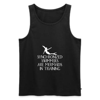 Synchronized Swimmers Are Mermaids - Débardeur bio Premium Homme - noir - Devant - Michal (187cm)