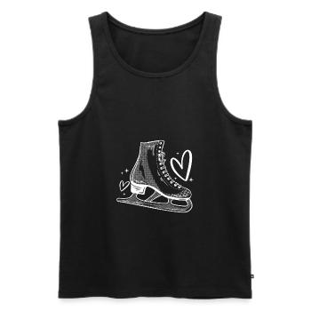 Love Eiskunstlauf Figure Skating Shirt Geschenk - Männer Premium Bio Tank Top - Schwarz - Vorne - AI Model Male 178 light (178cm)