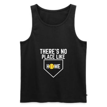 There ́s No Place Like Home Softball Shirt - Men's Premium Organic Tank Top - black - Front - Michal (187cm)