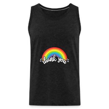 Dankeschön-Karriere - Männer Premium Bio Tank Top - Anthrazit - Vorne - Alexander (188cm)