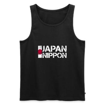 Japan - Männer Premium Bio Tank Top - Schwarz - Vorne - Michal (187cm)