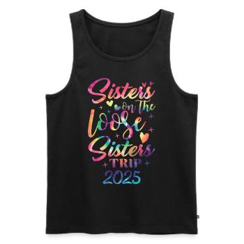 Sisters on the Run Sisters' Trip 2025 - Men's Premium Organic Tank Top - black - Front - Michal (187cm)