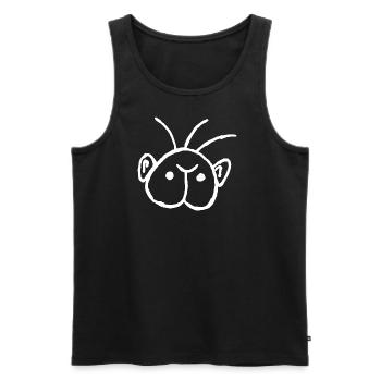 Ass with ears - Men's Premium Organic Tank Top - black - Front - AI Model Male 178 light (178cm)