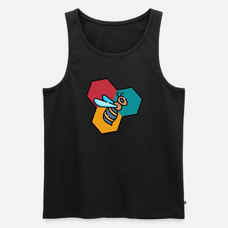 BIENE - Männer Premium Bio Tank Top - Schwarz