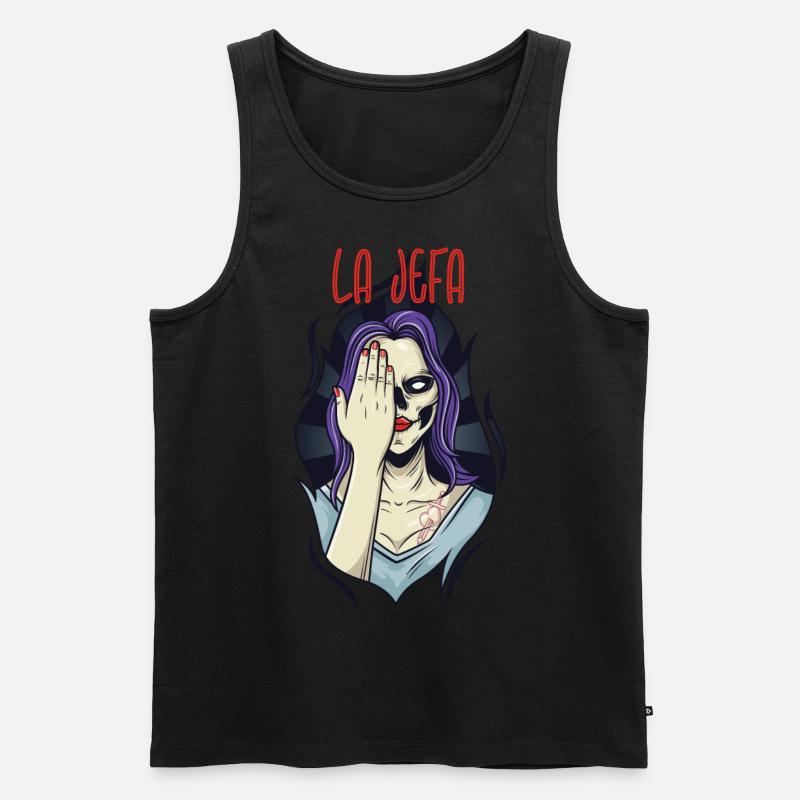 La Jefa - die Chefin - Männer Premium Bio Tank Top - Schwarz
