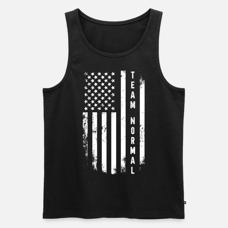 Team Normal - Männer Premium Bio Tank Top - Schwarz