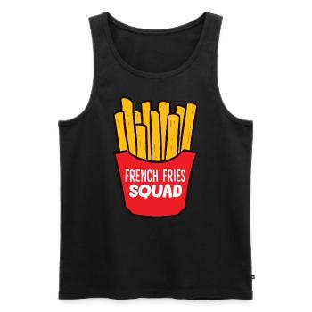 Pommes - Français Fries Squad - Débardeur bio Premium Homme - noir - Devant - Michal (187cm)