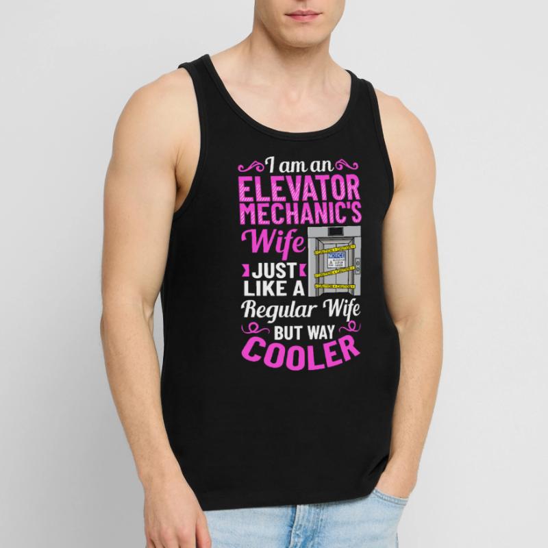 Elevator Elevator System Technician Woman Elevator Elevator Men's Premium Organic Tank Top