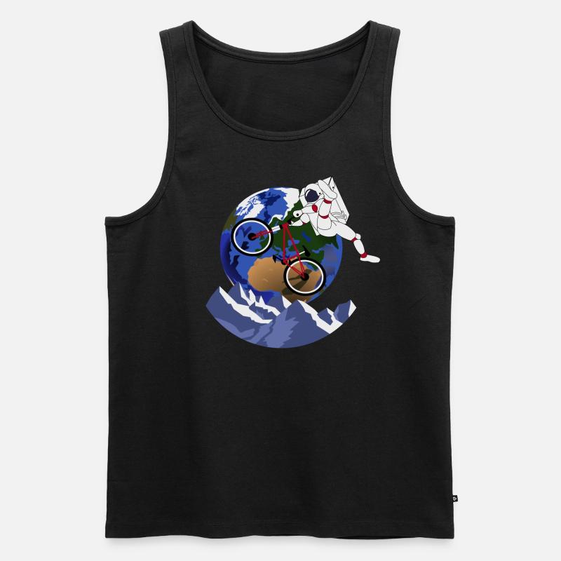 Moonbiker - Männer Premium Bio Tank Top - Schwarz