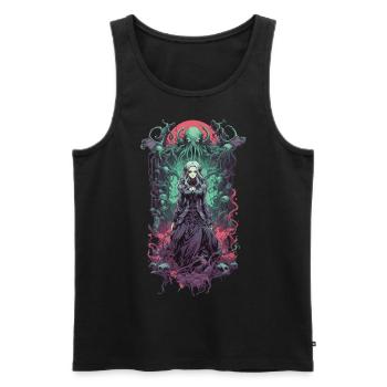 Gothique Esthétique Monde Souterrain Anime Sorcellerie Fille - Débardeur bio Premium Homme - noir - Devant - Michal (187cm)
