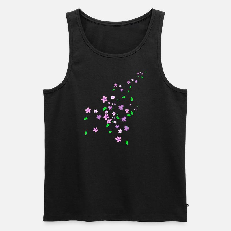 Frühling - Männer Premium Bio Tank Top - Schwarz