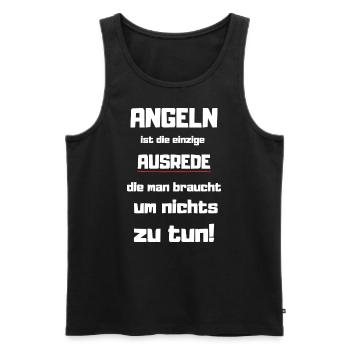 Angeln Angler - Männer Premium Bio Tank Top - Schwarz - Vorne - Michal (187cm)