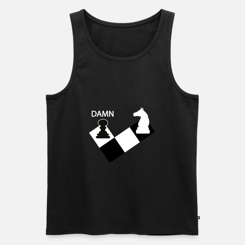 Schach - Männer Premium Bio Tank Top - Schwarz