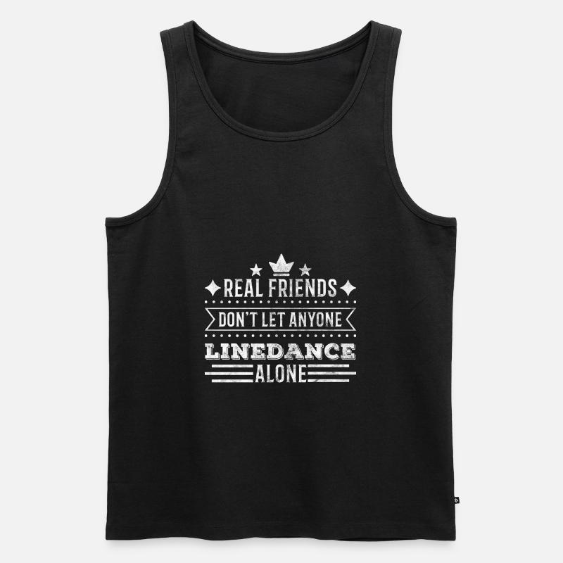Line Dance Line Dance Gift Line Dance - Débardeur bio Premium Homme - noir