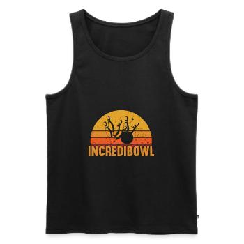 Incredibowl / Bowling - Débardeur bio Premium Homme - noir - Devant - Michal (187cm)