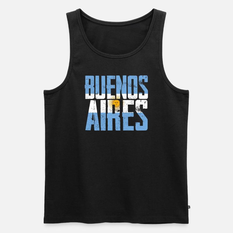 Buenos Aires Argentinien - Männer Premium Bio Tank Top - Schwarz