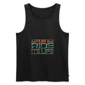Motorbike It s Not A Ride Its Life - Men's Premium Organic Tank Top - black - Front - Michal (187cm)
