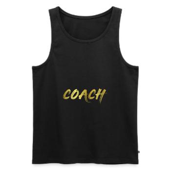 COACH - Débardeur bio Premium Homme - noir - Devant - Michal (187cm)