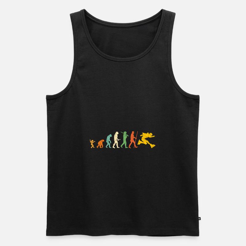 Roller Evolution - Men's Premium Organic Tank Top - black
