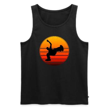 Men's Women Breakdance Bboy Hip Hop Hiphop - Men's Premium Organic Tank Top - black - Front - Michal (187cm)