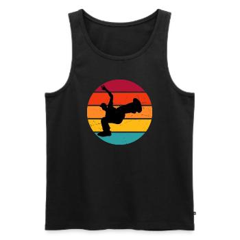 Bgirl Bboy Homme Hip Hop Breakdance Hiphop - Débardeur bio Premium Homme - noir - Devant - Michal (187cm)