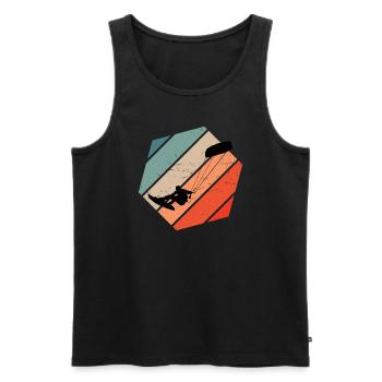Kitesurf Kitesurfer Kitesurfer Femmes - Débardeur bio Premium Homme - noir - Devant - Michal (187cm)