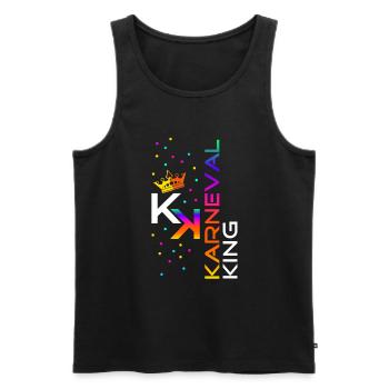 Carnival King - Men's Premium Organic Tank Top - black - Front - AI Model Male 178 light (178cm)