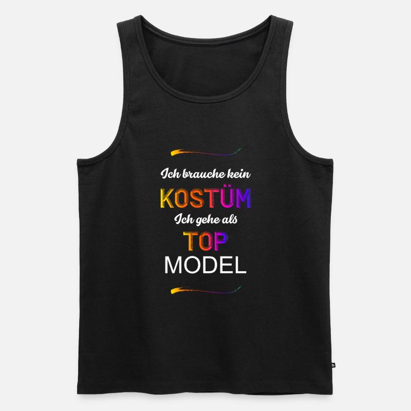 Topmodel - Männer Premium Bio Tank Top - Schwarz