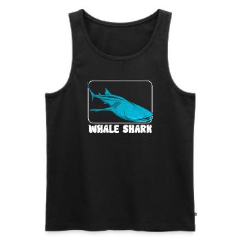 Requin-baleine - Débardeur bio Premium Homme - noir - Devant - Michal (187cm)
