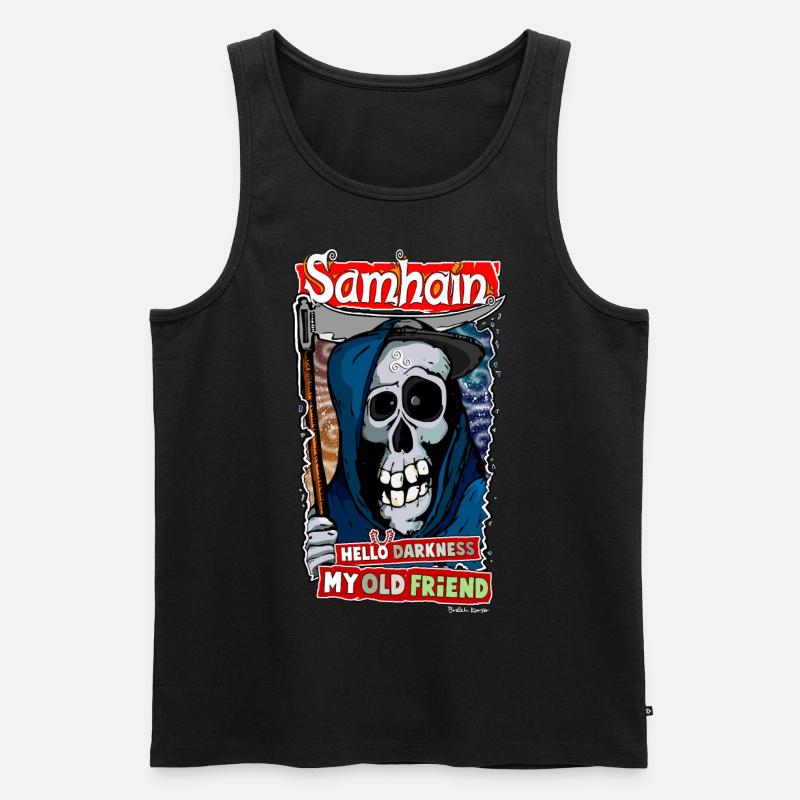 Der Klang von Samhain - Männer Premium Bio Tank Top - Schwarz