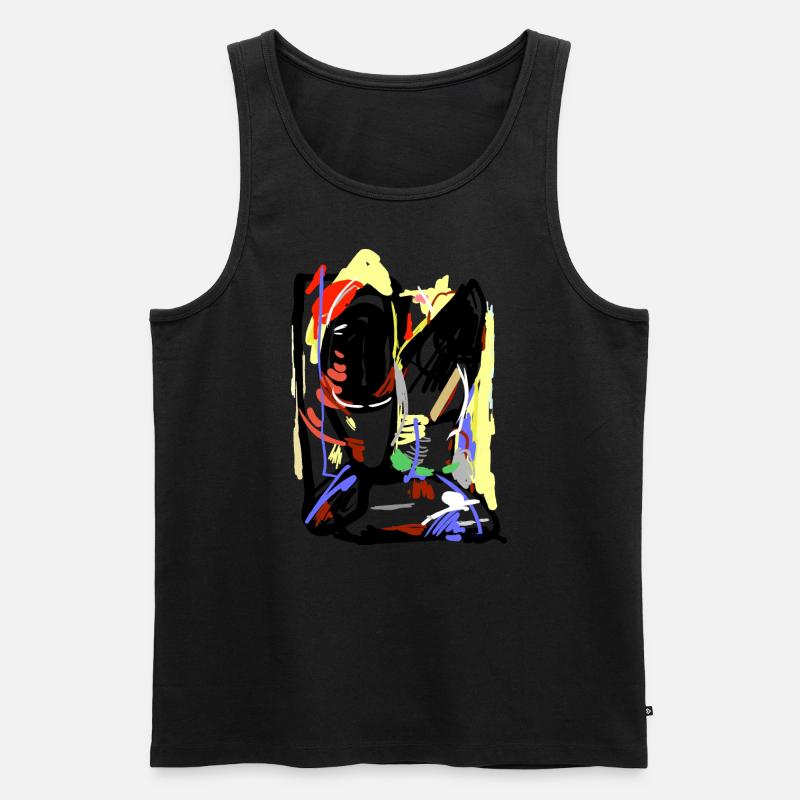 Kunst - Männer Premium Bio Tank Top - Schwarz