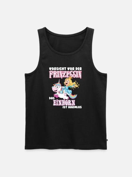 Einhorn - Männer Premium Bio Tank Top - Schwarz