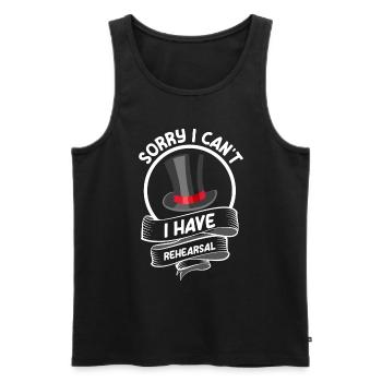 Actor Acting Singer Drama Club - Men's Premium Organic Tank Top - black - Front - AI Model Male 178 light (178cm)